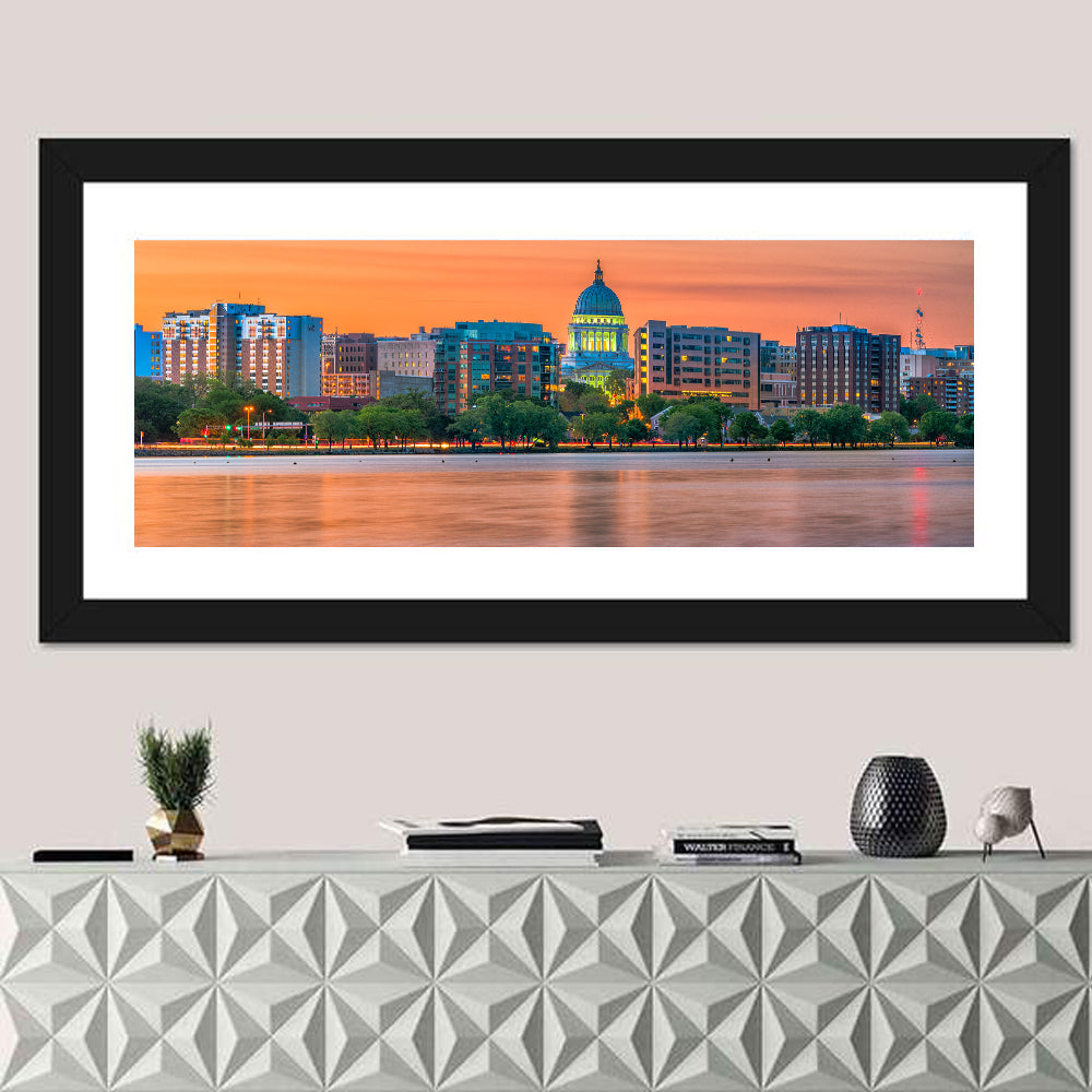 Madison State Capitol Skyline Wall Art