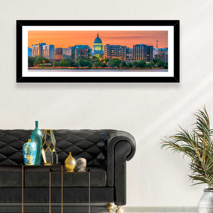 Madison State Capitol Skyline Wall Art