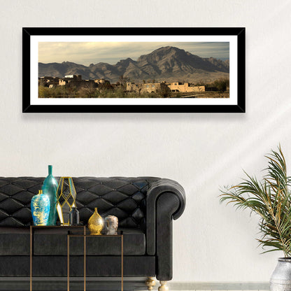 Afghan Mountain Village Wall Art