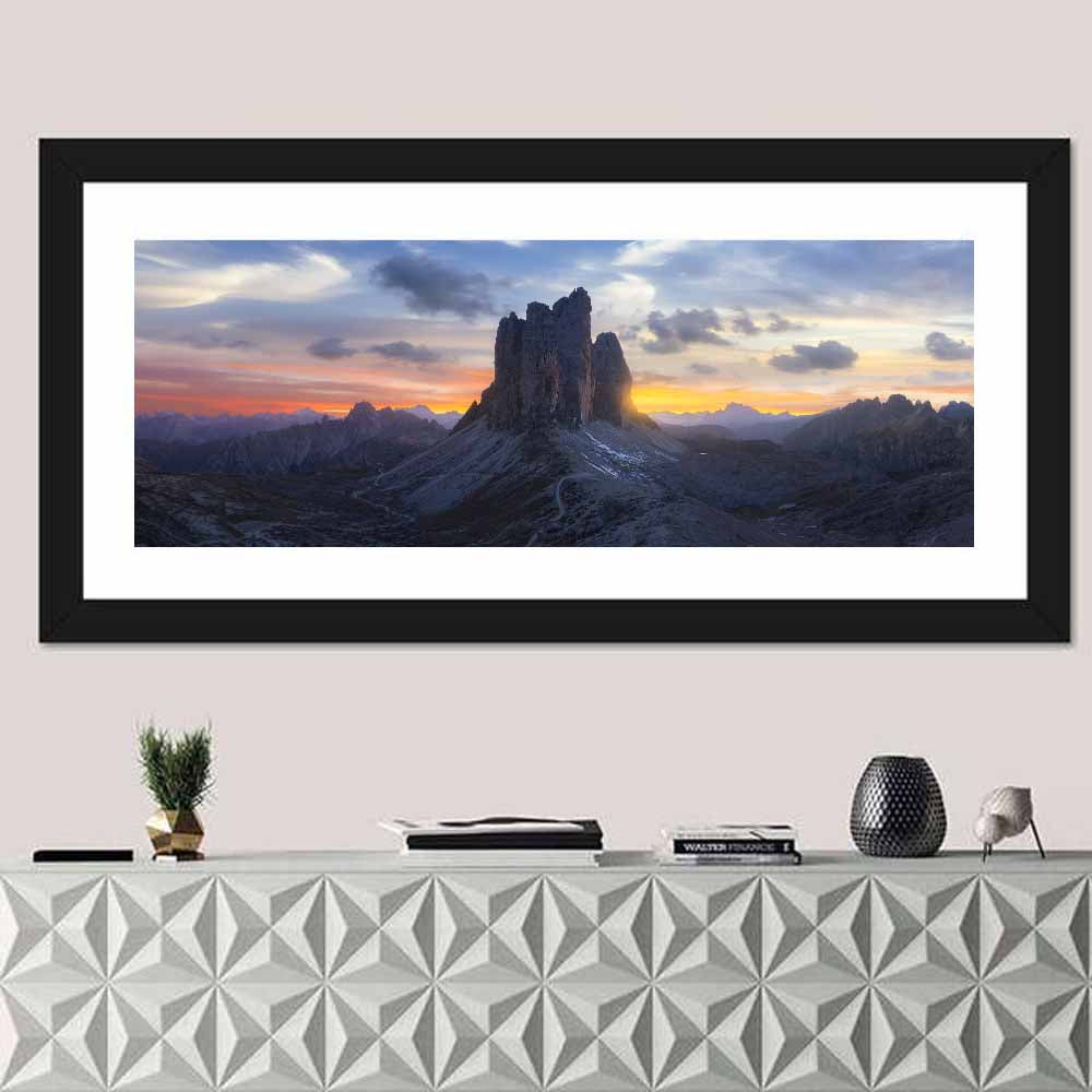 Tre Cime Di Lavaredo at Sunset Wall Art