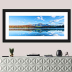Patricia Lake Autumn Reflection Wall Art