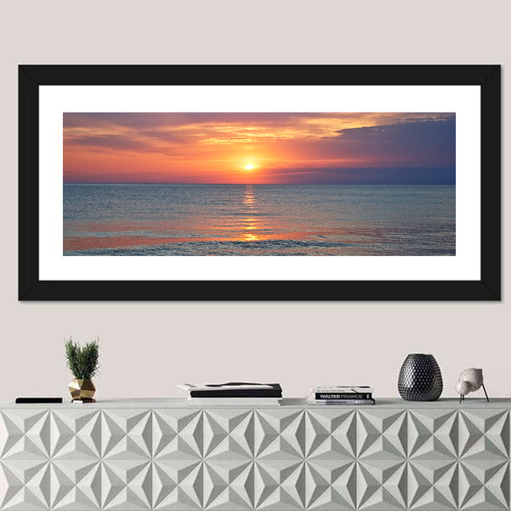 Lake Michigan Sunset Reflection Wall Art