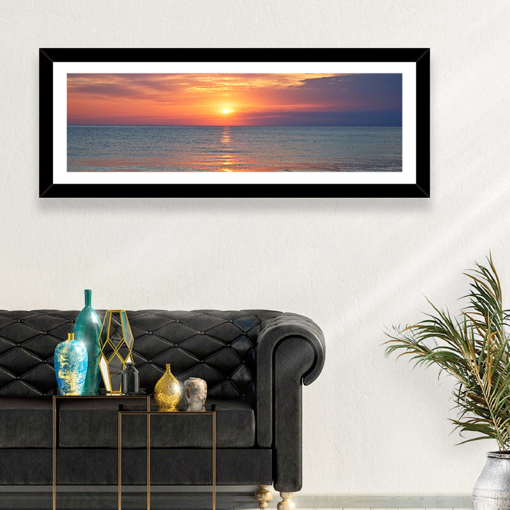 Lake Michigan Sunset Reflection Wall Art