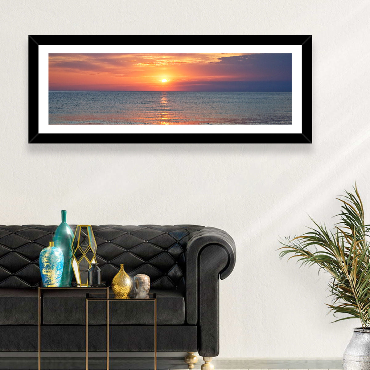 Lake Michigan Sunset Reflection Wall Art