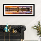 Portland Skyline at Sunset Wall Art