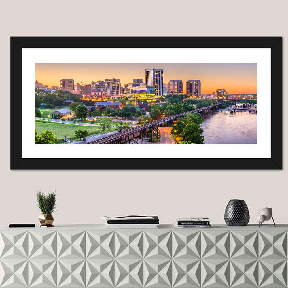 Richmond Skyline at Golden Hour Wall Art