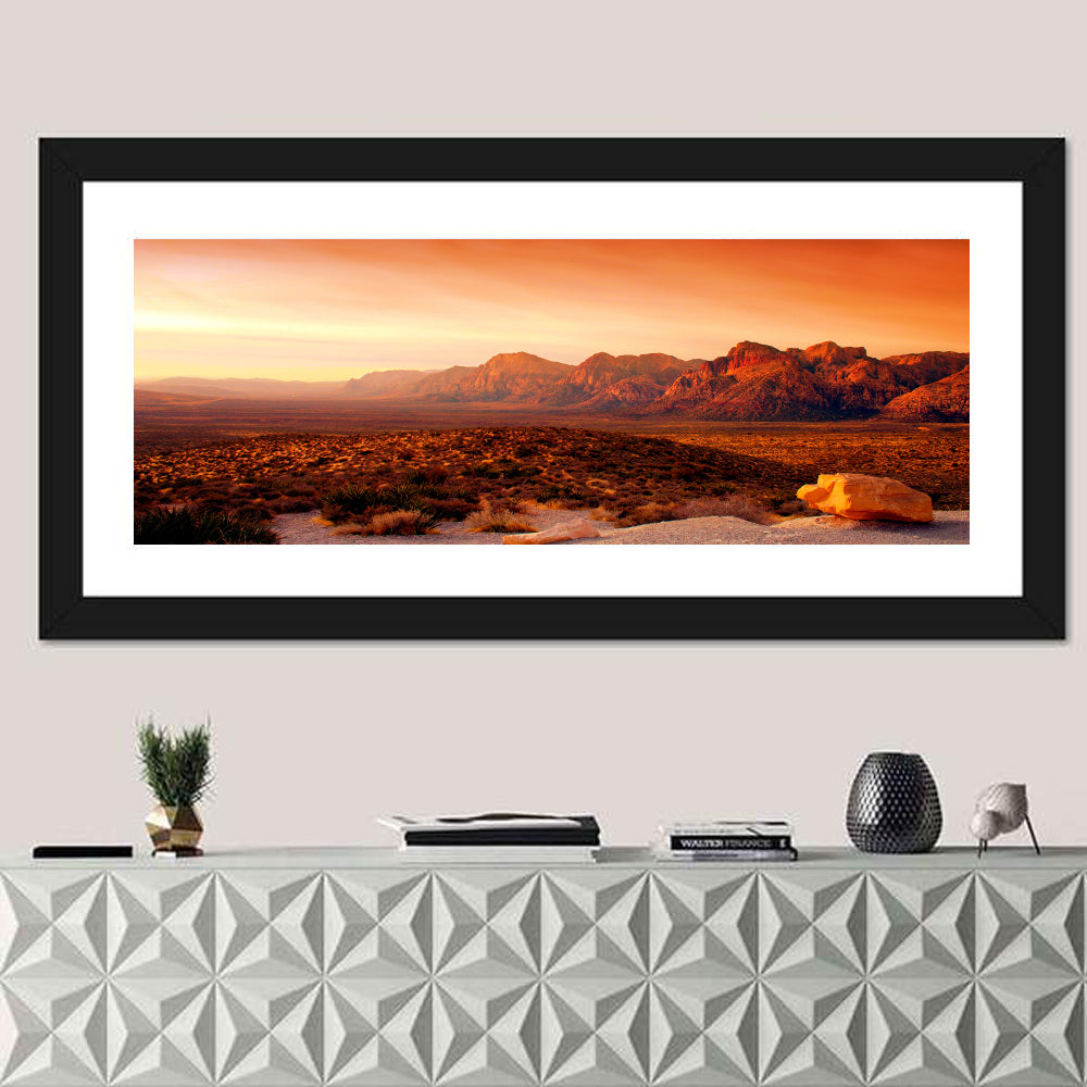 Red Rock Canyon Sunset Wall Art