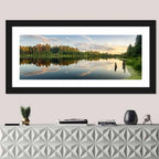 Ural Lake Reflection Wall Art