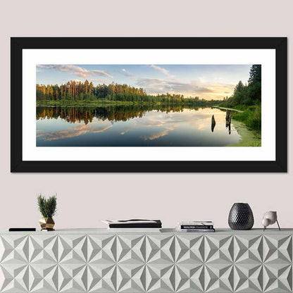 Ural Lake Reflection Wall Art