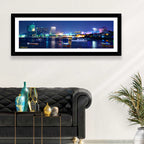 Pattaya Bay Night Skyline Wall Art
