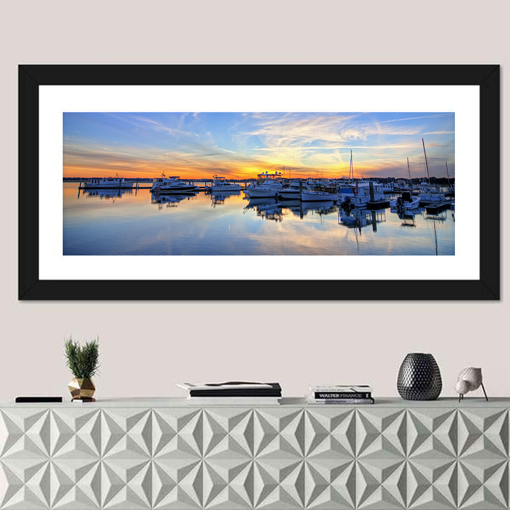 Marina at Golden Hour Wall Art