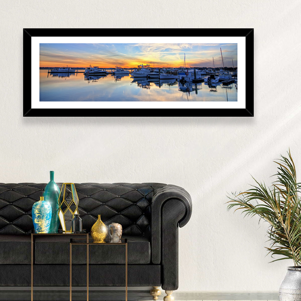 Marina at Golden Hour Wall Art