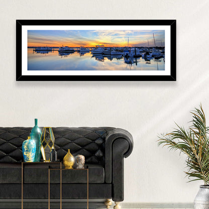 Marina at Golden Hour Wall Art