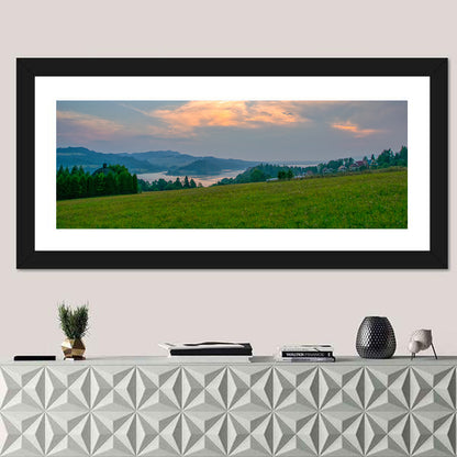 Czorsztynskie Lake Meadow at Dusk Wall Art