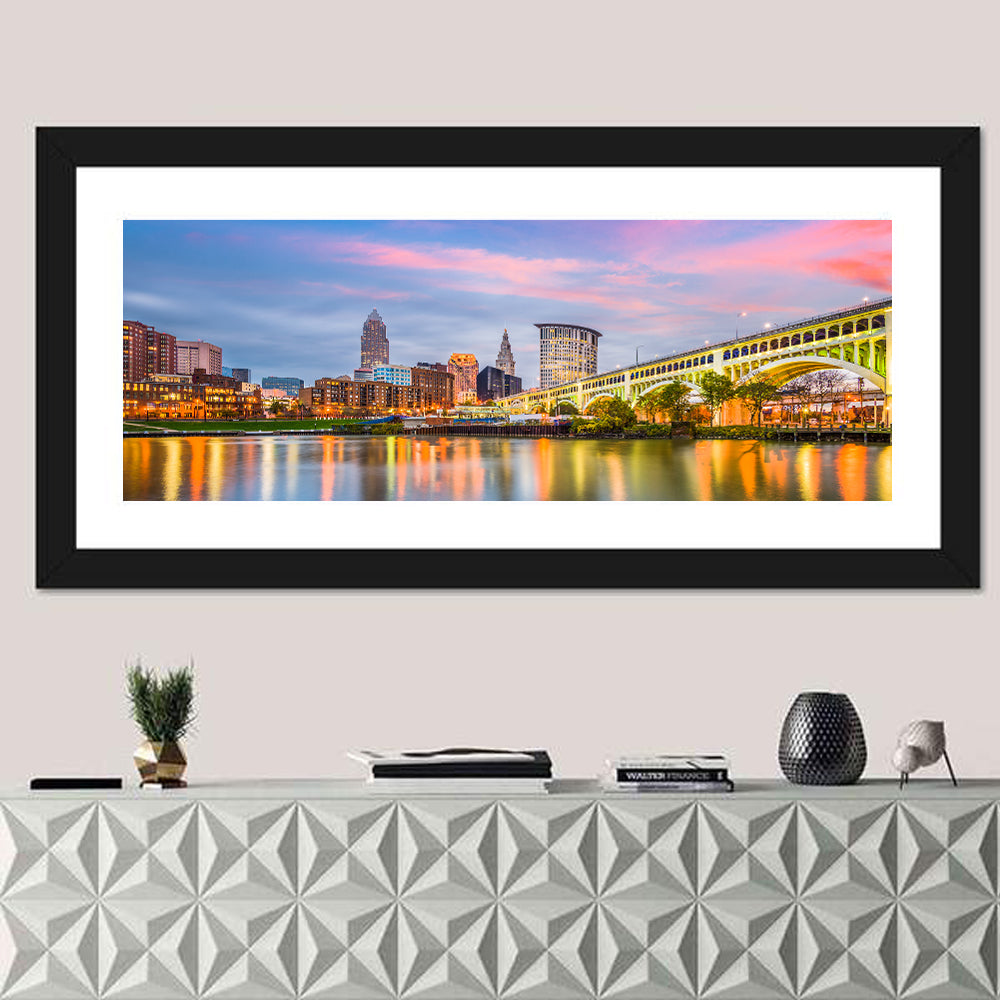 Cleveland Skyline at Dusk Wall Art