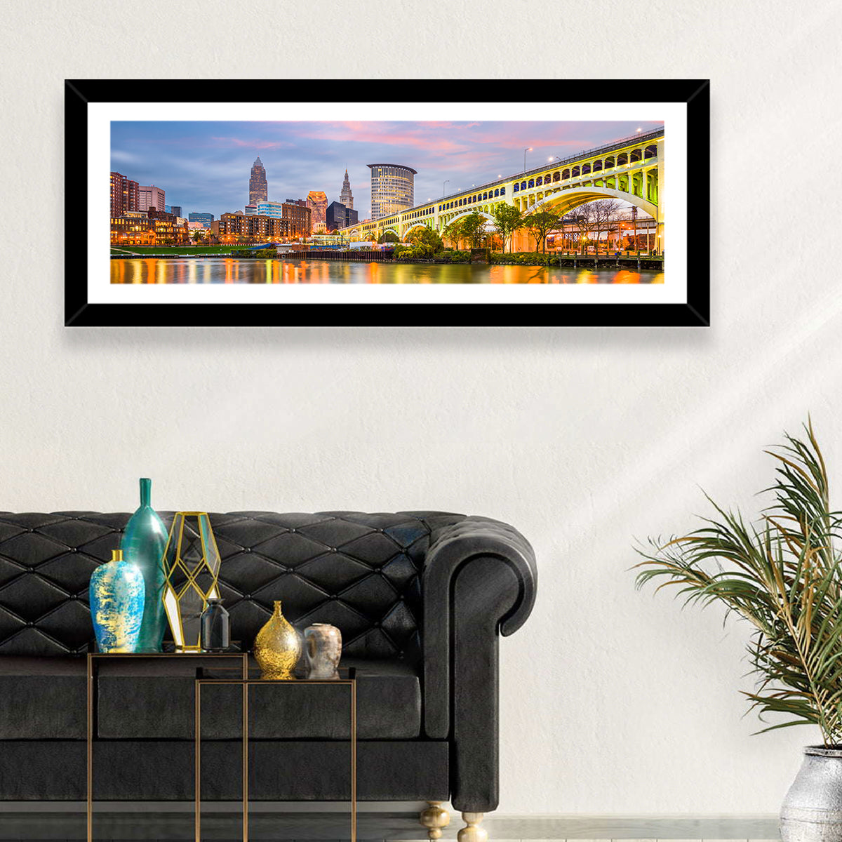 Cleveland Skyline at Dusk Wall Art
