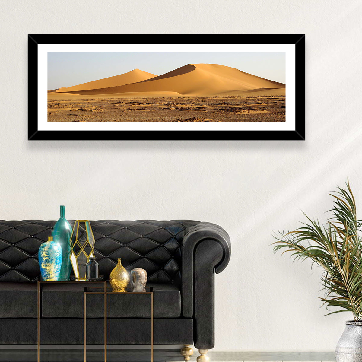 Golden Hour Desert Dunes Wall Art