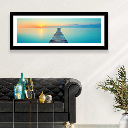 Lake Footbridge Wall Art