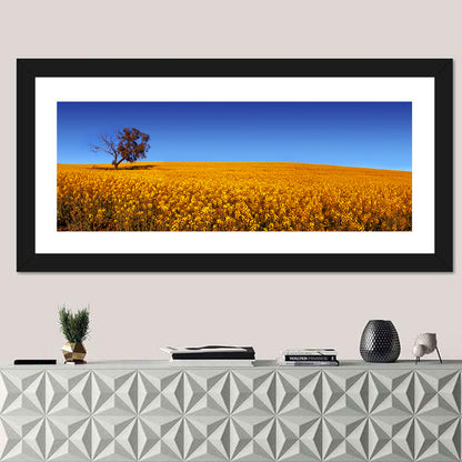 Canola Field with Lone Tree Wall Art