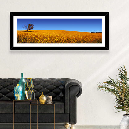 Canola Field with Lone Tree Wall Art