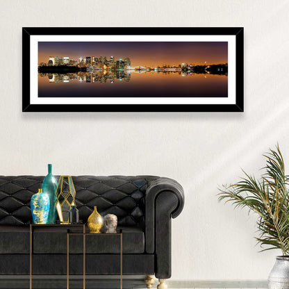 Manhattan Twilight Reflection Wall Art