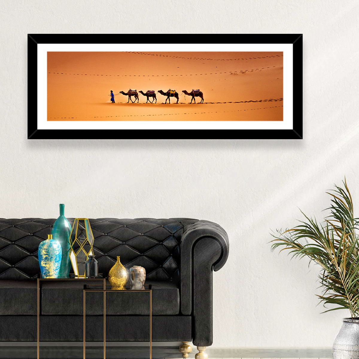 Camels In Sahara Desert Wall Art