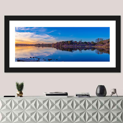 Lake Zorinsky Sunset Reflection Wall Art