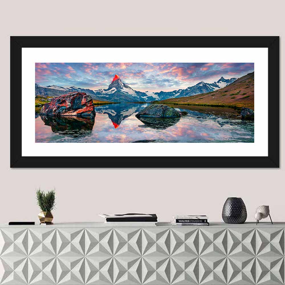 Stellisee Sunrise Reflection Wall Art
