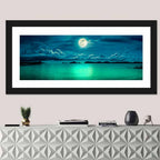 Moonlit Pier Seascape Wall Art