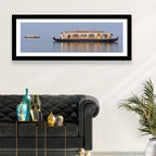 Thatched Houseboat on Vembanad Lake Wall Art