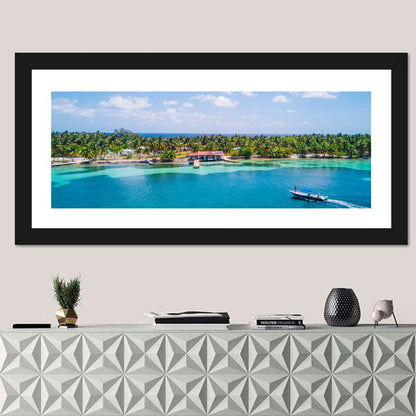 Belize Reef Island Pier Wall Art