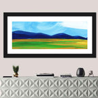 Serene Painted Mountains Wall Art