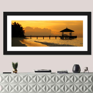 Resort Island Sunset Wall Art