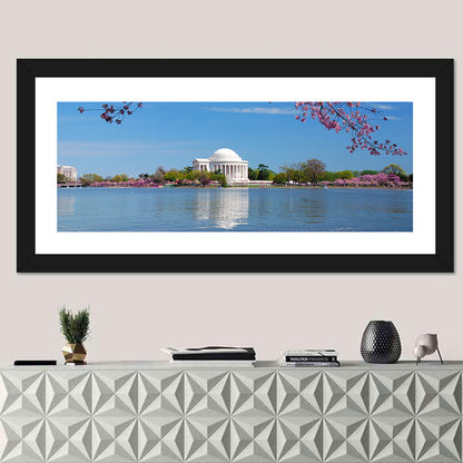 Thomas Jefferson Memorial with Cherry Blossoms Wall Art