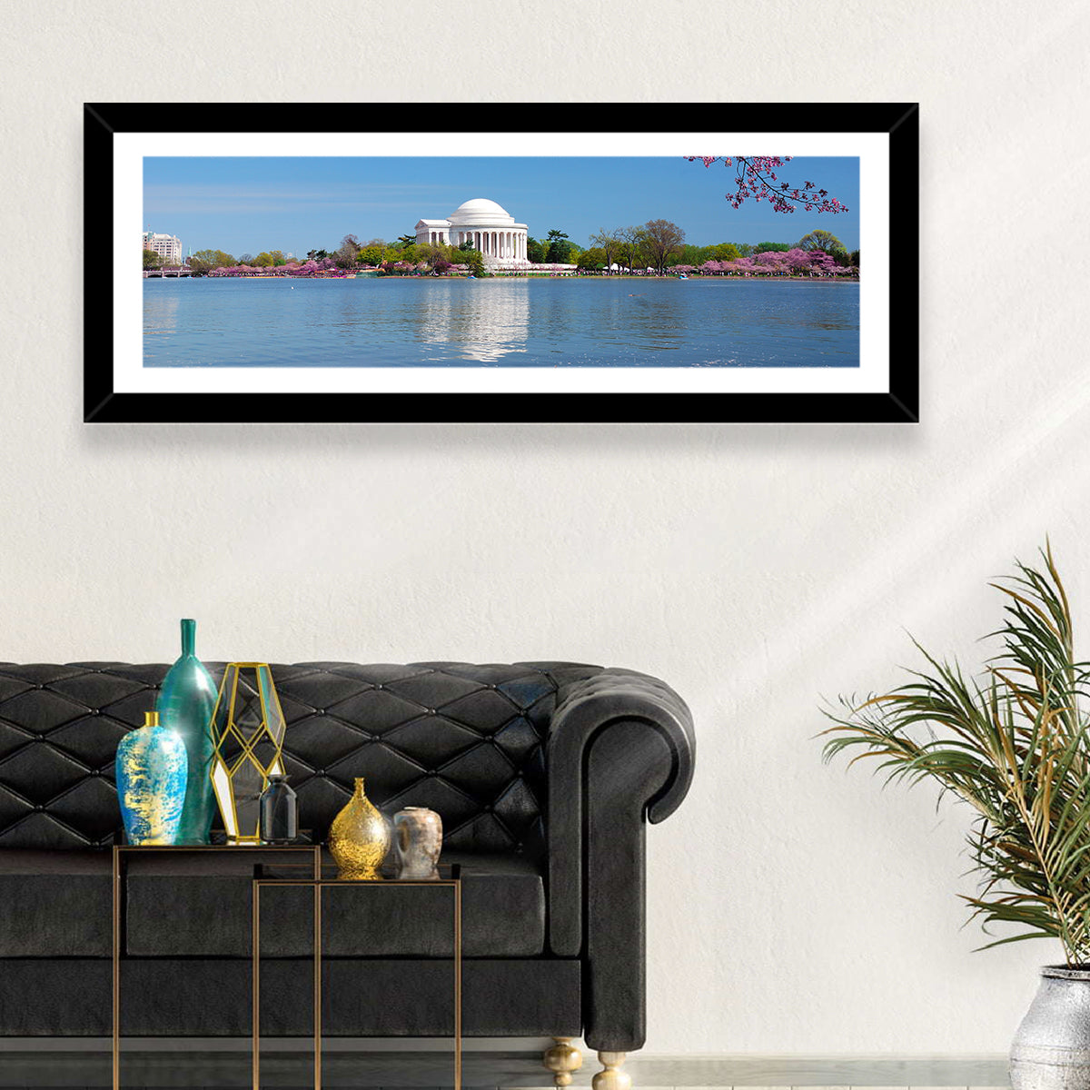Thomas Jefferson Memorial with Cherry Blossoms Wall Art