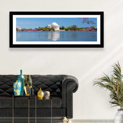Thomas Jefferson Memorial with Cherry Blossoms Wall Art