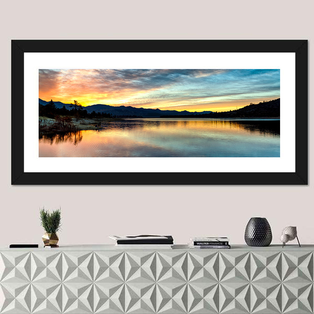 Lake Hemet Sunrise Reflection Wall Art