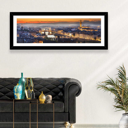 Florence Sunset Over the Arno Wall Art