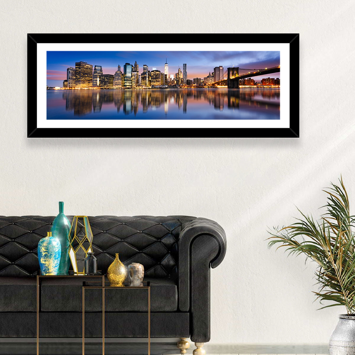 Manhattan Skyline at Twilight Wall Art