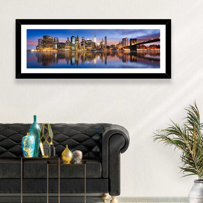 Manhattan Skyline at Twilight Wall Art