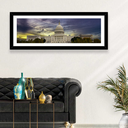 United States Capitol at Dusk Wall Art