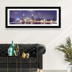 Shanghai Night Skyline Wall Art