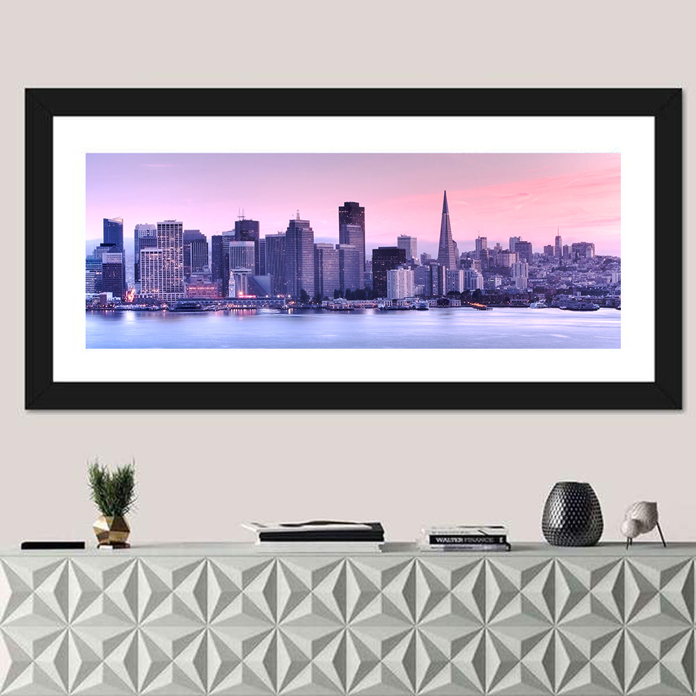 San Francisco Skyline at Lavender Dusk Wall Art