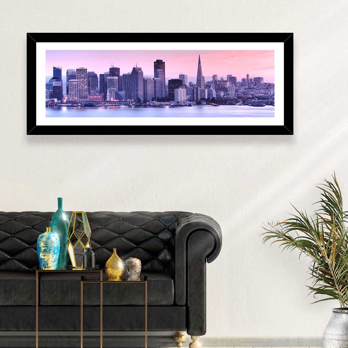 San Francisco Skyline at Lavender Dusk Wall Art