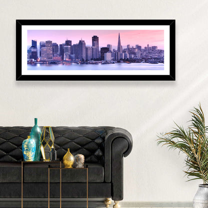 San Francisco Skyline at Lavender Dusk Wall Art