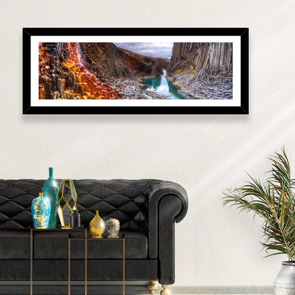 Studlagil Canyon Basalt Columns Wall Art