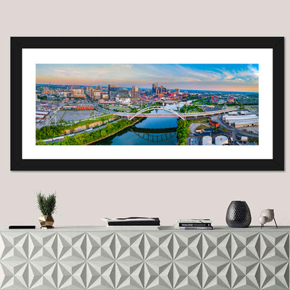 Nashville Skyline at Golden Hour Wall Art