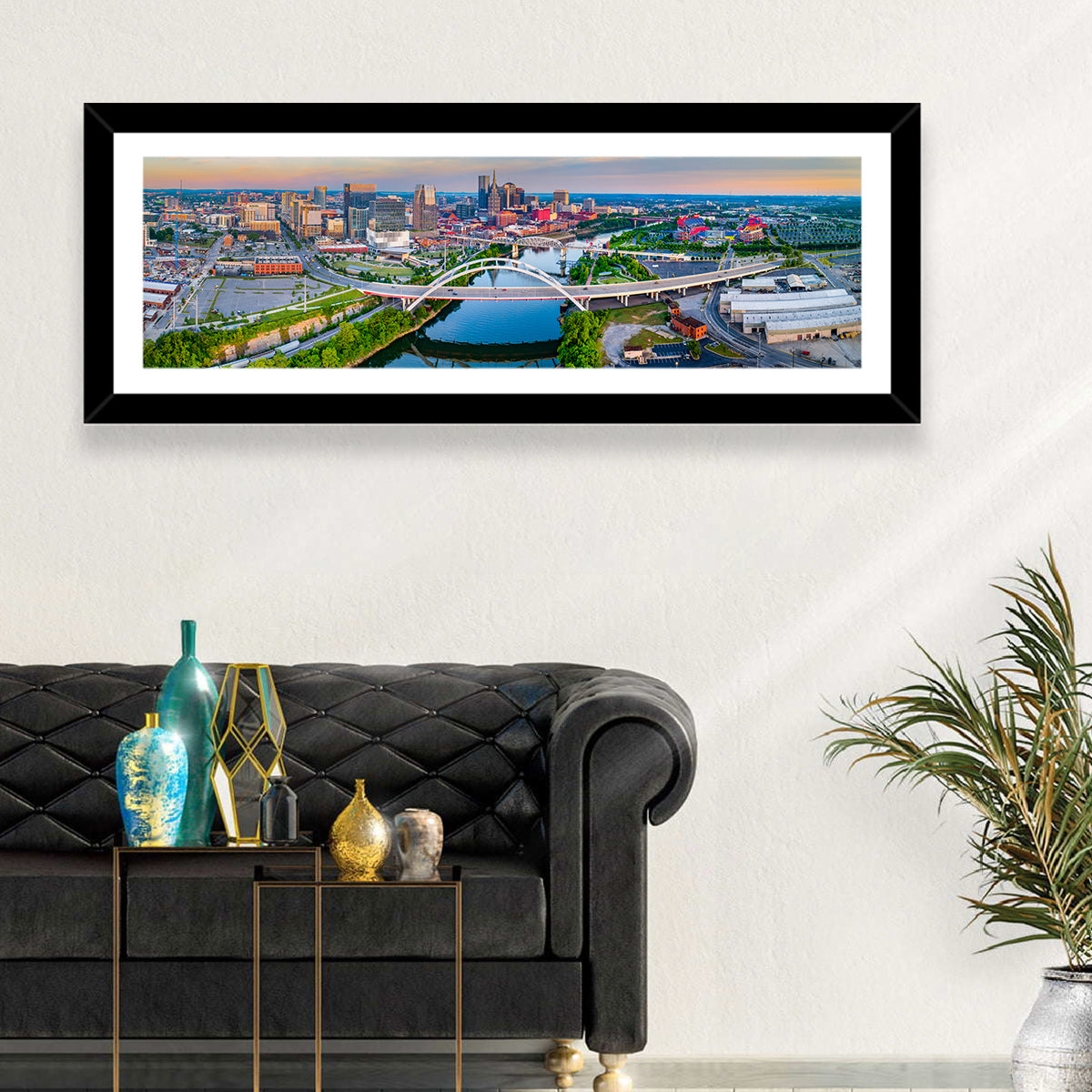 Nashville Skyline at Golden Hour Wall Art