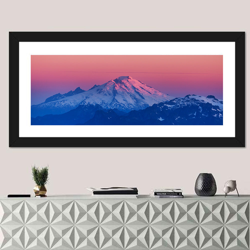 Mount Baker Alpenglow Wall Art