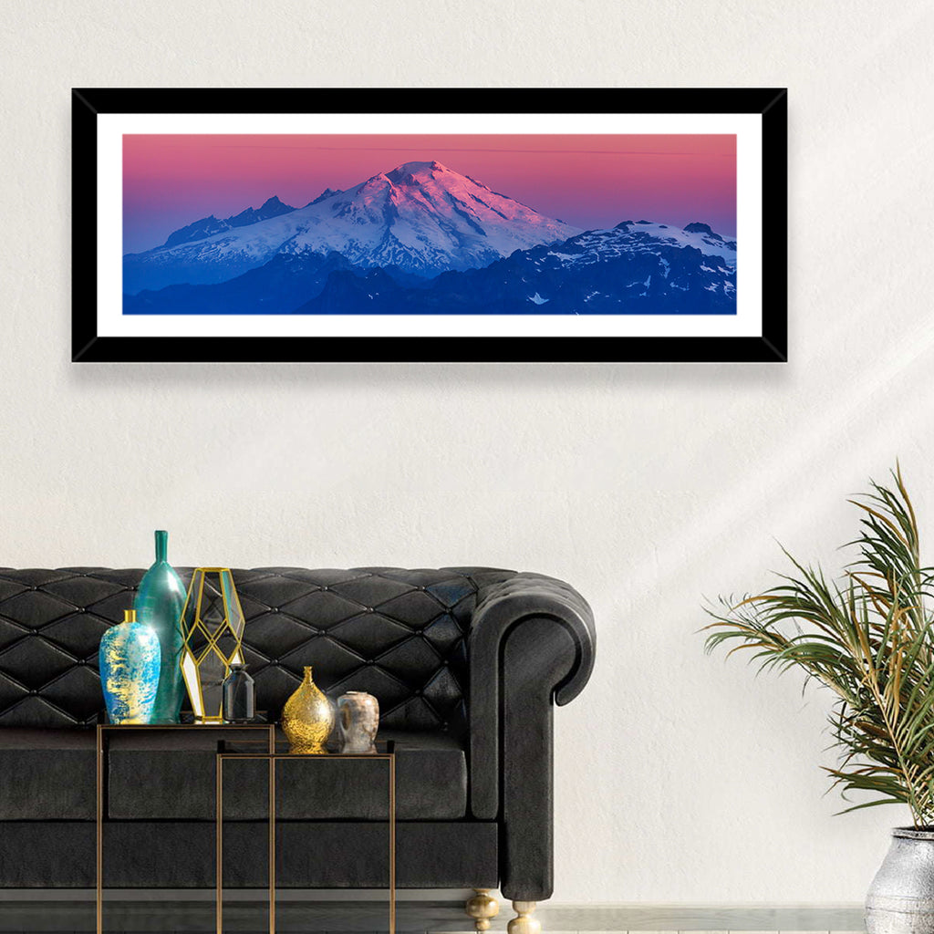 Mount Baker Alpenglow Wall Art